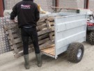 QuadX - Transport henger m'faste karmer og bakdør m'rampe thumbnail